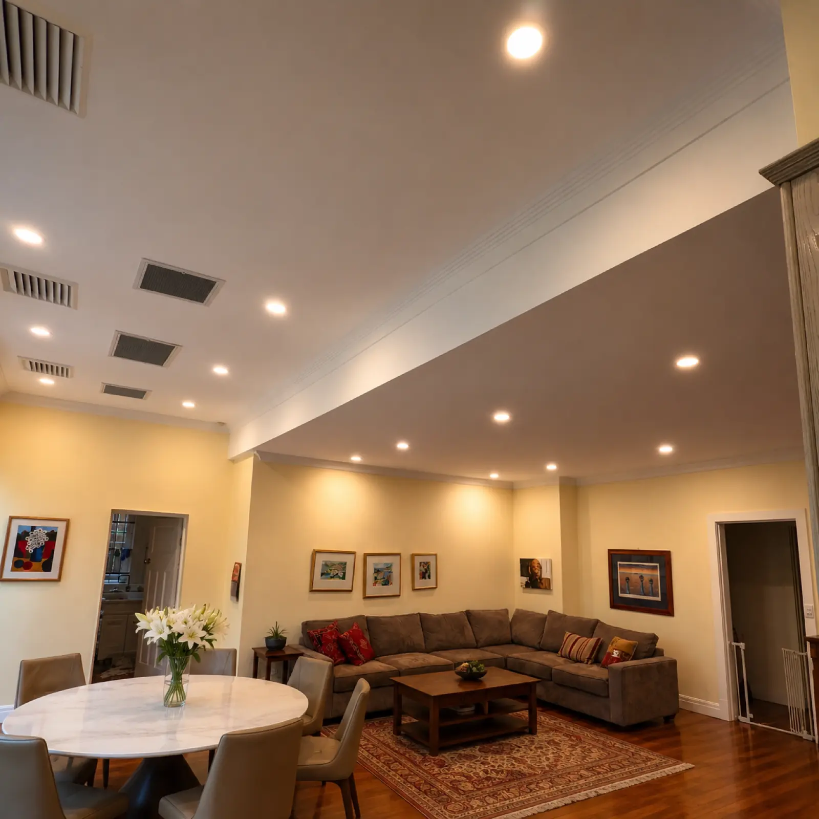 Gemelec downlight installation in a Newtown warehouse conversion